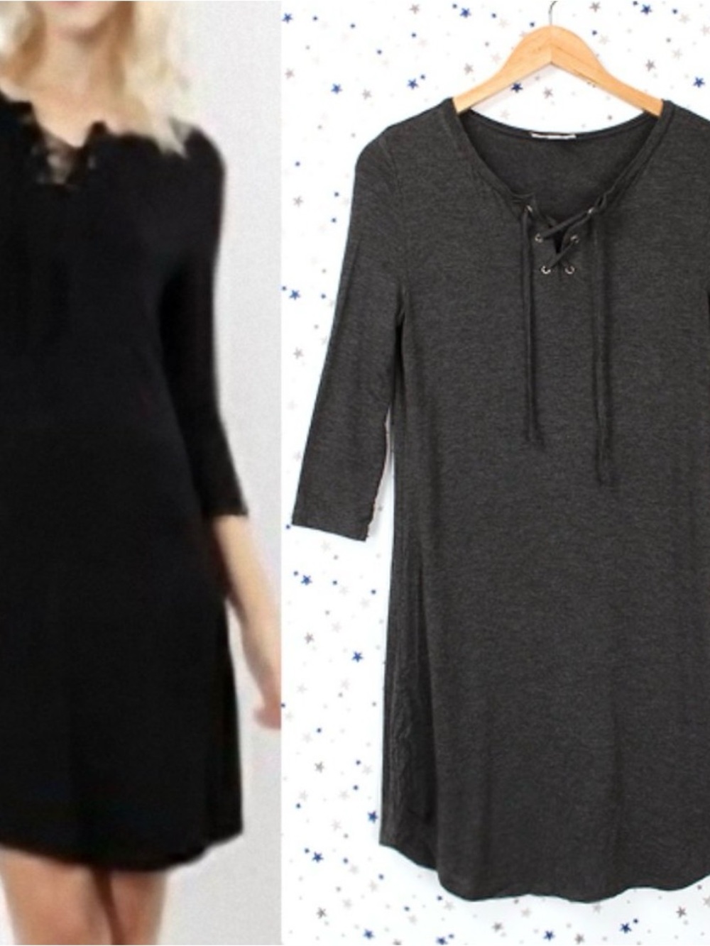 Zenana Outfitters Charcoal Gray Dress